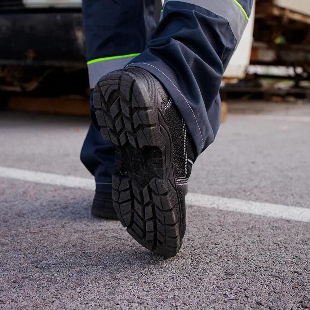 Ботинки из искусственной кожи с защитным подноском размер 45 черные Мистраль Аскет (134485)