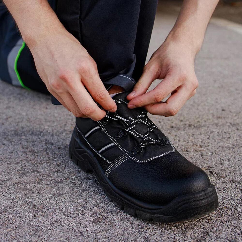 Ботинки из искусственной кожи с защитным подноском размер 45 черные Мистраль Аскет (134485)