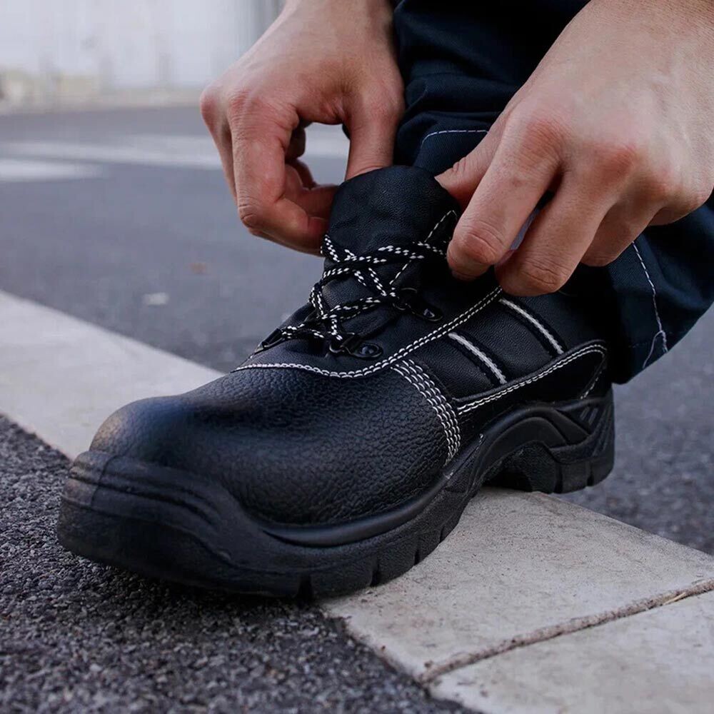 Ботинки из искусственной кожи с защитным подноском размер 45 черные Мистраль Аскет (134485)