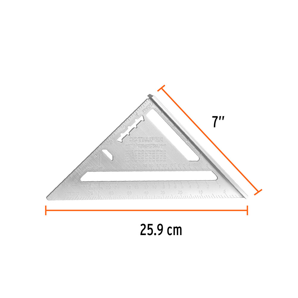 Угольник Свенсона Truper 180 мм алюминиевый