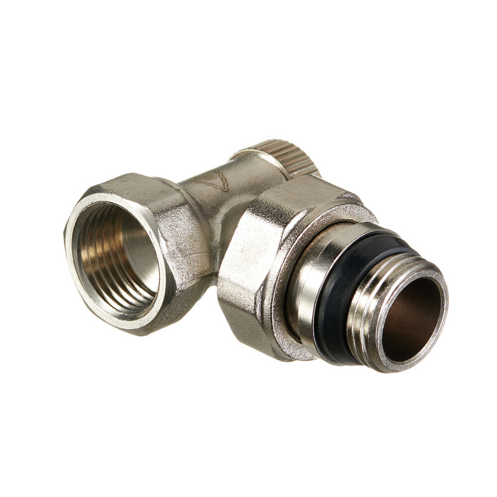 Клапан запорный угловой Arrowhead Element 1/2 ВР(г) х 1/2 НР(ш) для радиатора (215122)