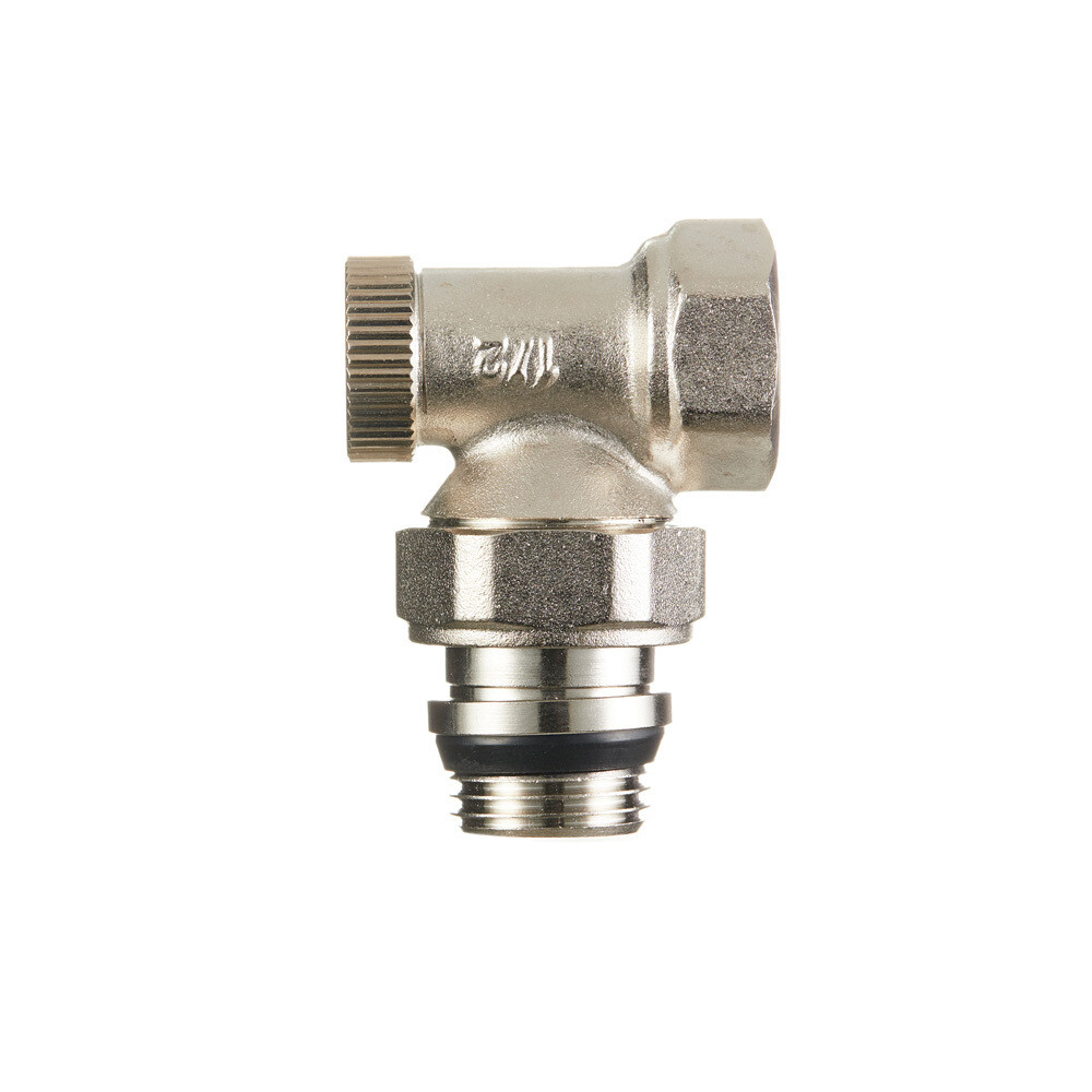 Клапан запорный угловой Arrowhead Element 1/2 ВР(г) х 1/2 НР(ш) для радиатора (215122)