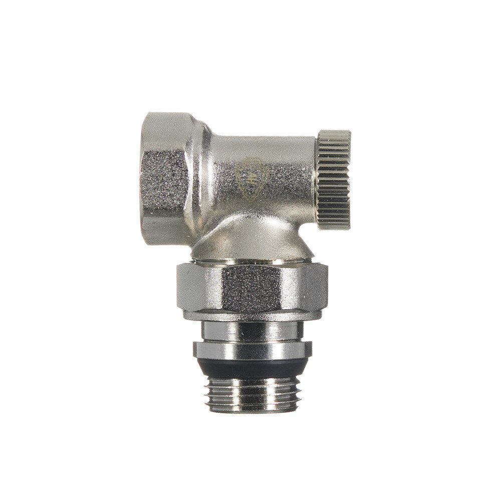 Клапан запорный угловой Arrowhead Element 1/2 ВР(г) х 1/2 НР(ш) для радиатора (215122)