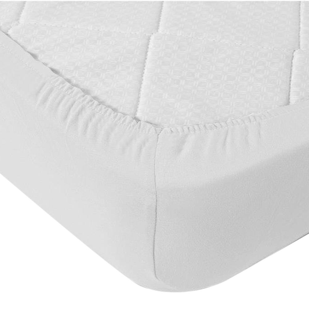 Простыня на резинке 200х200х25 см сатин Mona Liza White (505031/01)