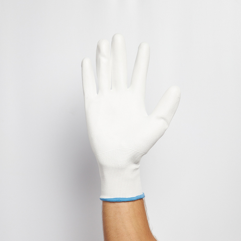 Перчатки полиэстеровые 13 нитей с полиуретановым покрытием Delta Plus VE702 9 (L)