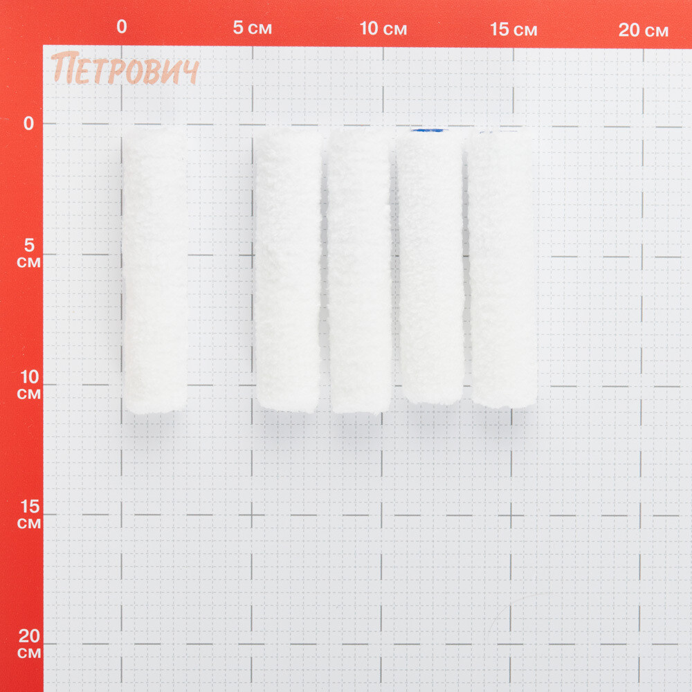 Валик микрофибра 100 мм стержень 6 мм d45 мм ворс 9 мм для водной основы без ручки Beorol Standard Akril (5 шт.)
