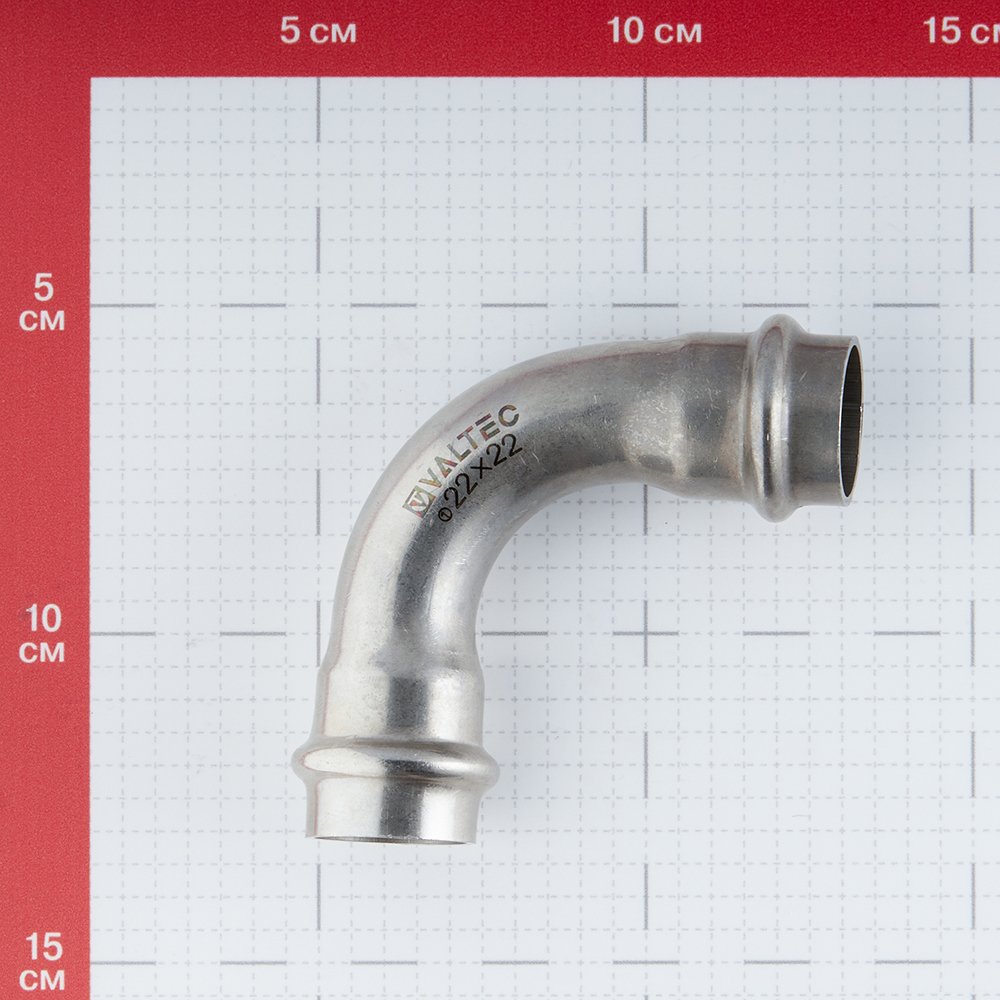 Угол VALTEC (VTi.951.I.002222) 90° 22 мм ВВ нержавеющая сталь