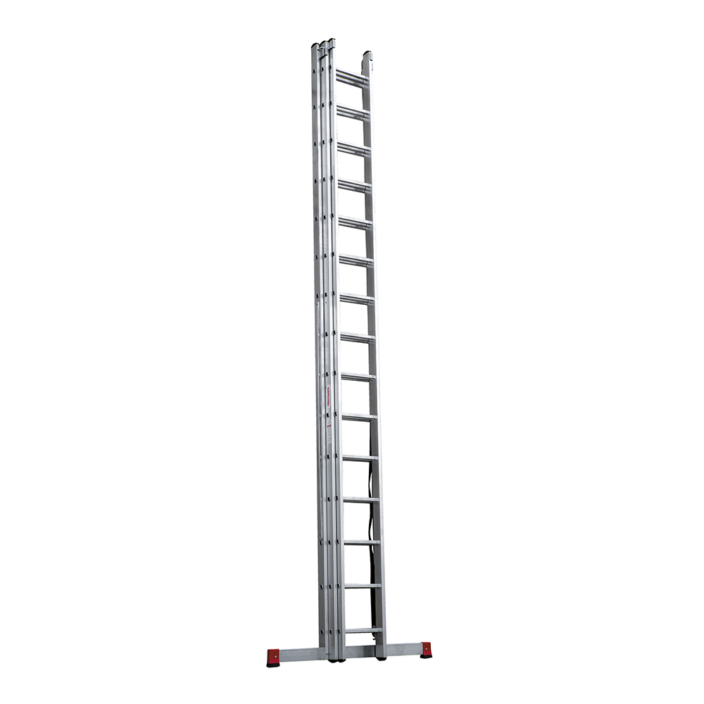 Лестница алюминиевая трансформер трехсекционная 15 ступеней Новая высота NV1230 профессиональная