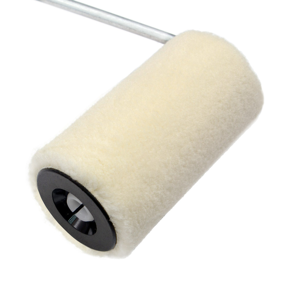 Валик велюр 100 мм стержень 6 мм d42 мм ворс 5 мм для алкидной основы с ручкой удлиненный Hesler Frankfurt