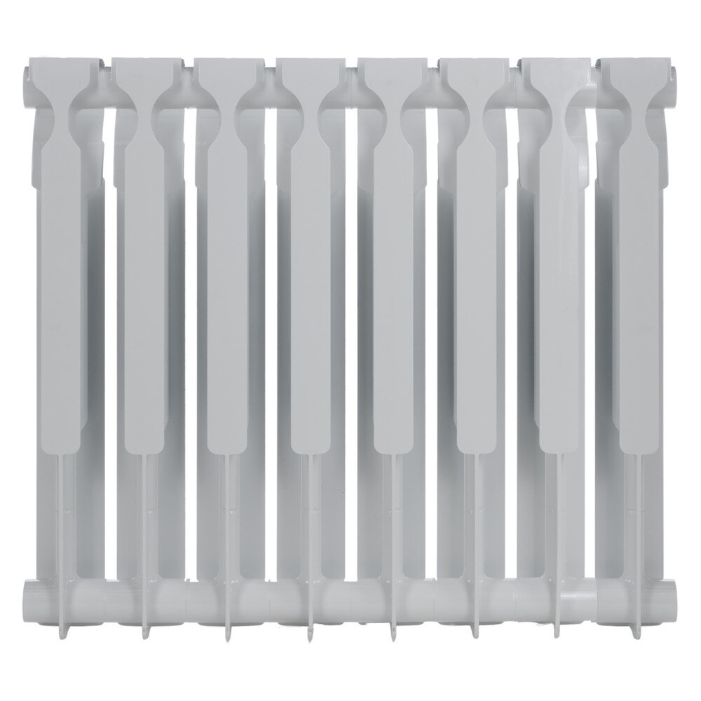 Радиатор биметаллический КМ 500 мм 8 секций 1" боковое подключение белый