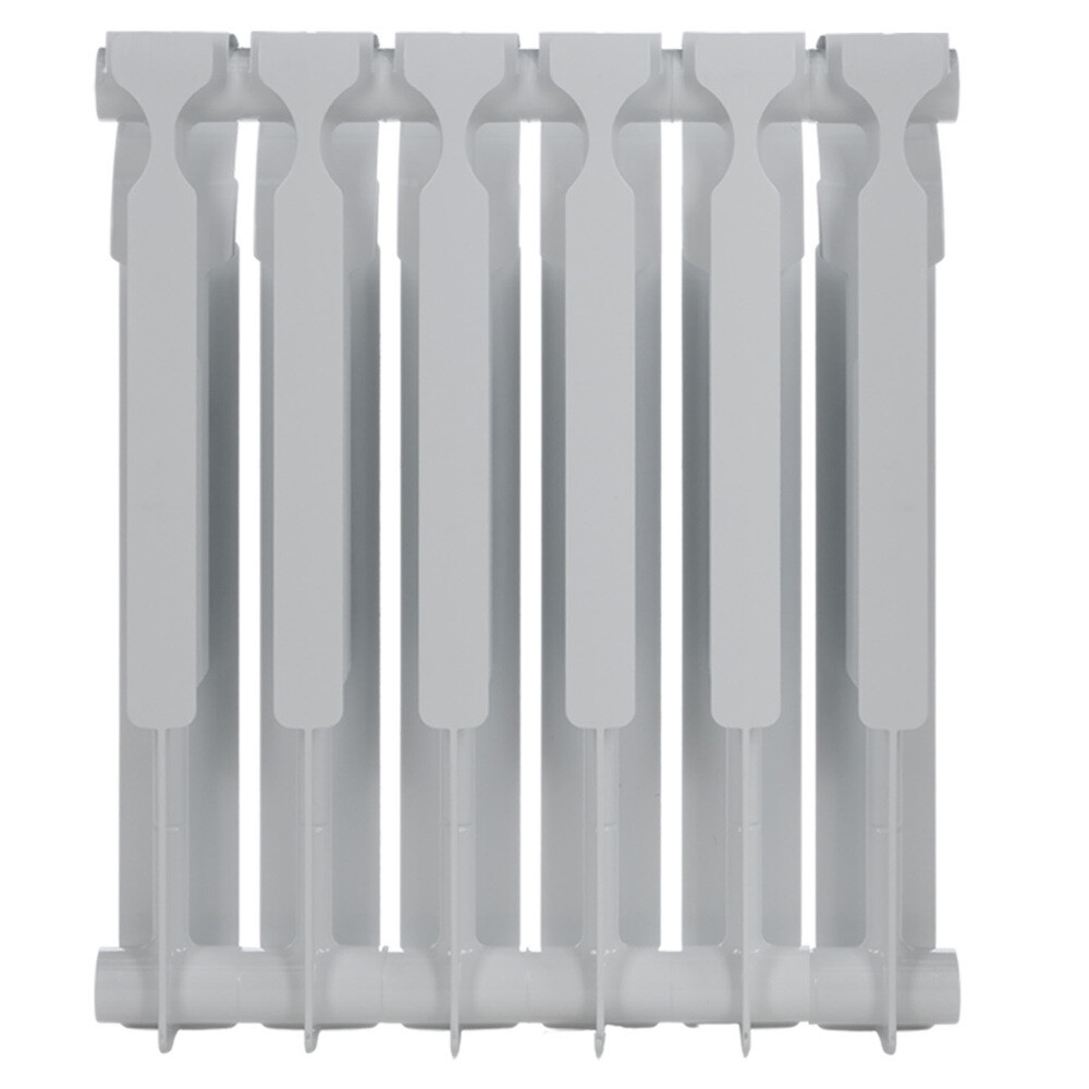 Радиатор биметаллический КМ 500 мм 6 секций 1" боковое подключение белый
