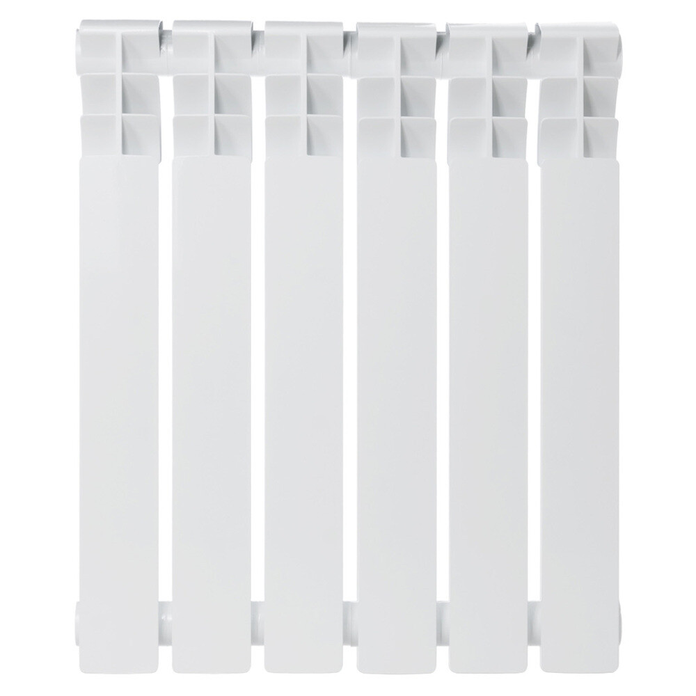 Радиатор биметаллический КМ 500 мм 6 секций 1" боковое подключение белый