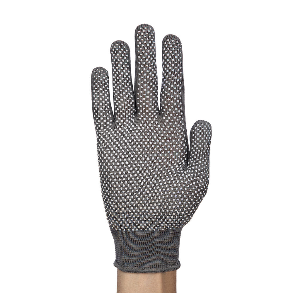 Перчатки полиэстеровые 2 нити с ПВХ покрытием тактильные ЛЭВ 9 (M)