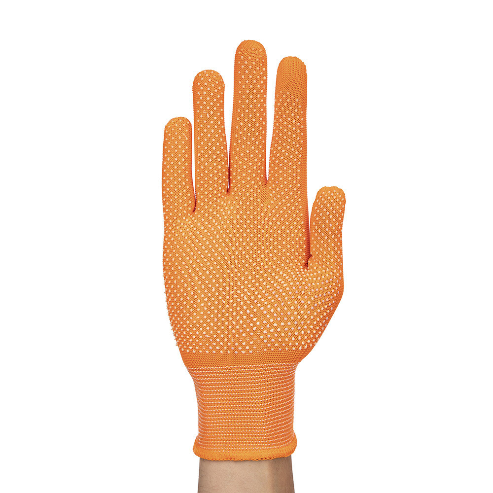 Перчатки полиэстеровые 2 нити с ПВХ покрытием тактильные ЛЭВ 9 (M)