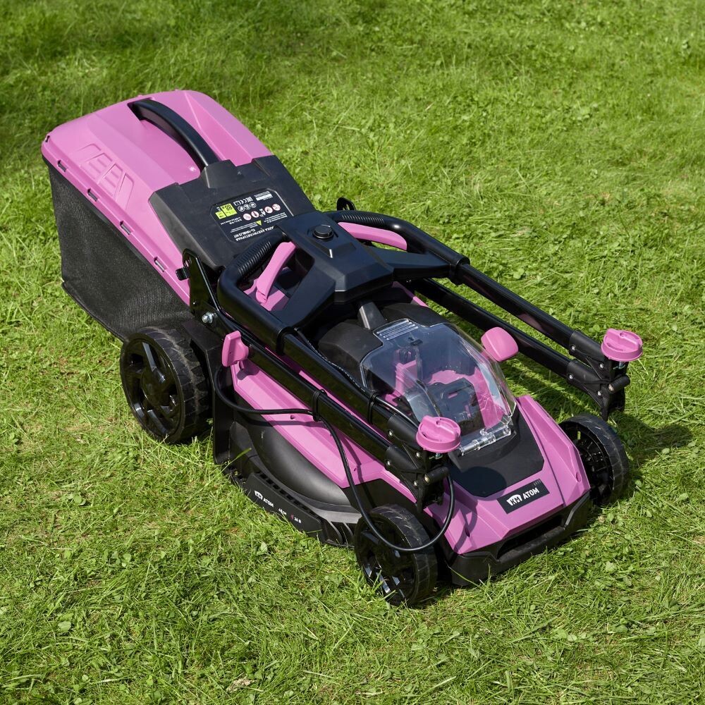 Газонокосилка аккумуляторная КМ АТОМ 36 В 400 мм 4Ач Li-Ion 2 АКБ и ЗУ (CL-184BL/2 KIT)