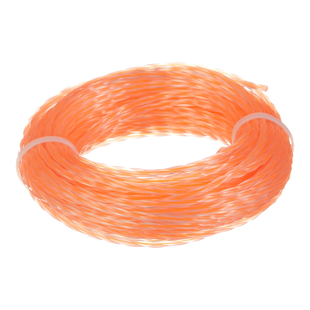 Леска для триммера Champion Square Twist DUO витой квадрат 2,4 мм x 12 м красная (C5057)