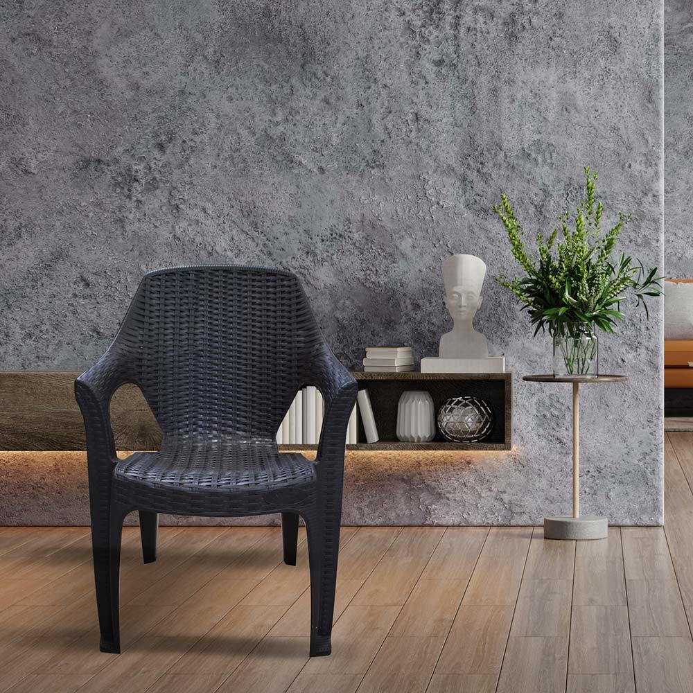 Кресло пластиковое Heniver Babel шоколад 620х420х850 мм (SPC-B003)