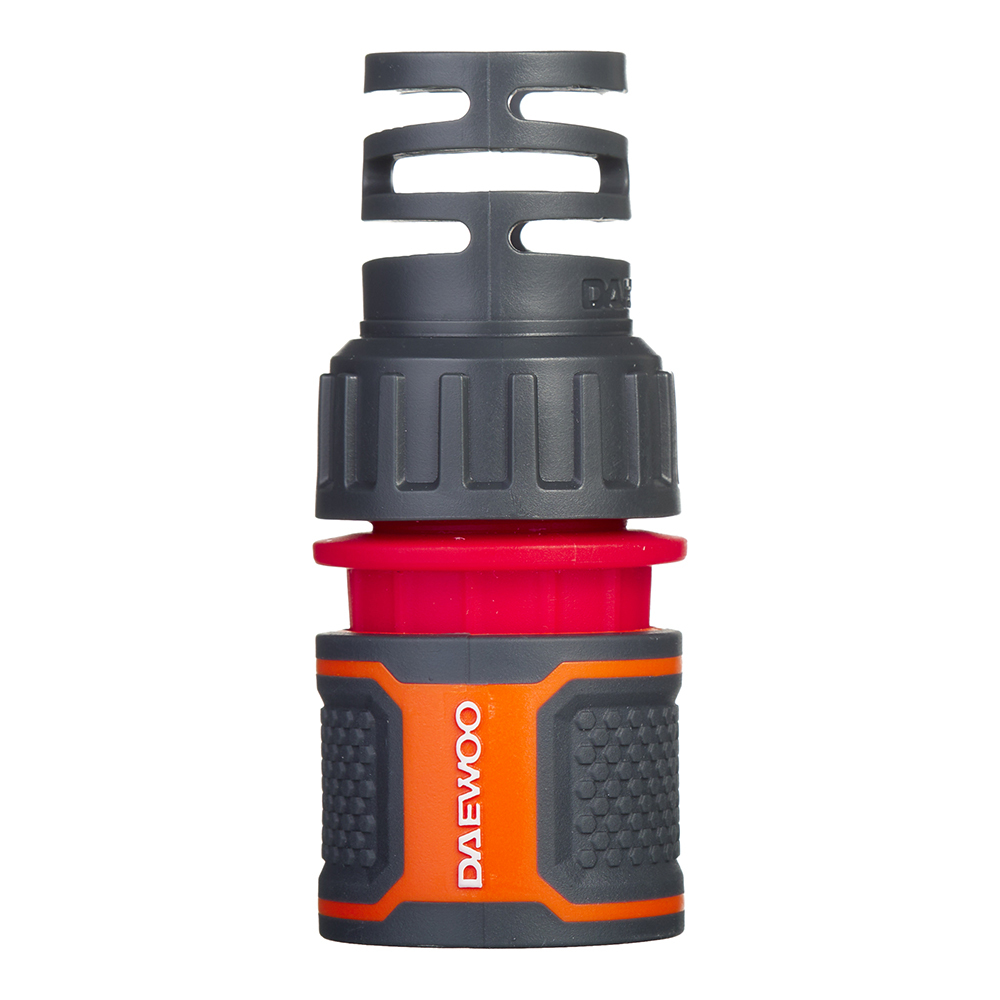 Коннектор 1/2х5/8 для шланга Daewoo пластиковый с аквастопом (DWC 2515)