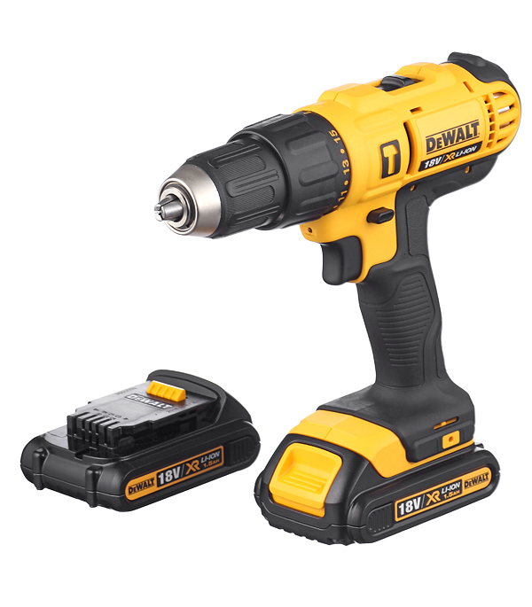 Дрель-шуруповерт ударная аккумуляторная DeWalt DCD776S2 18 В 1,5 Ач