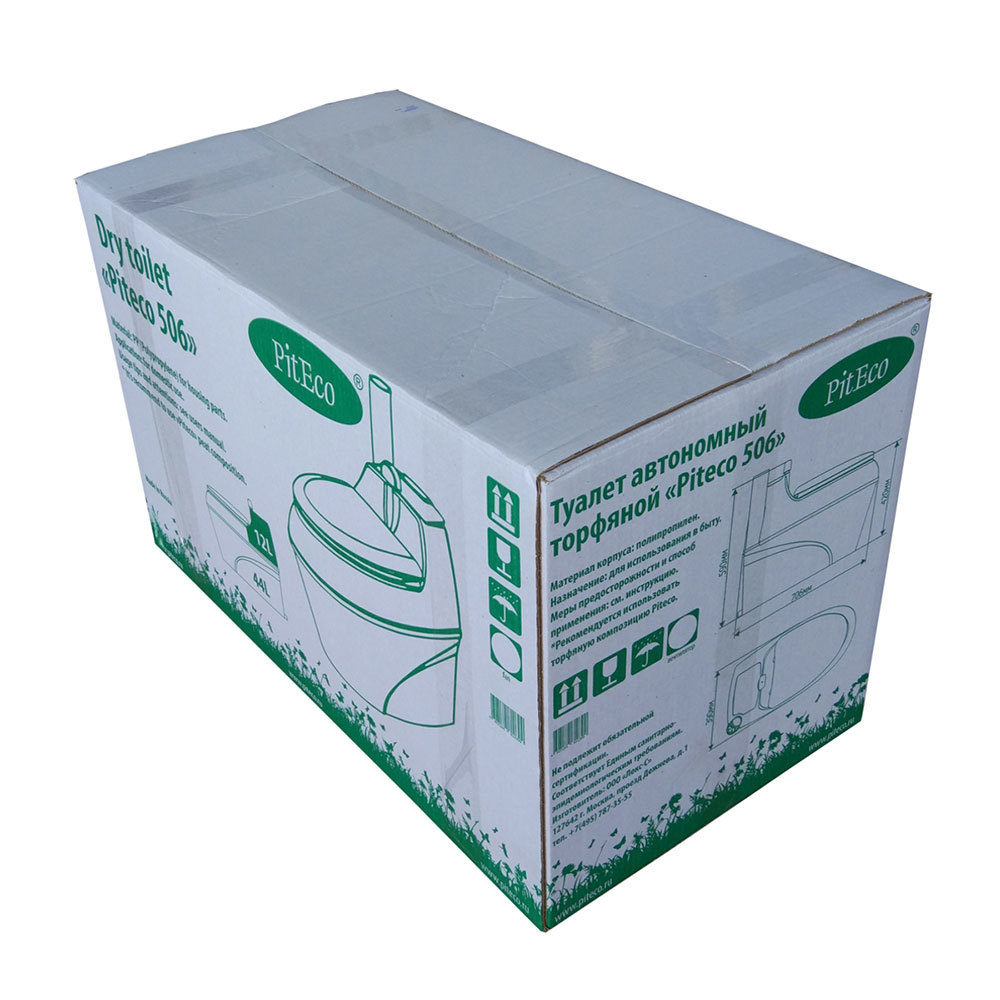 Биотуалет торфяной компостирующий Piteco 44 л