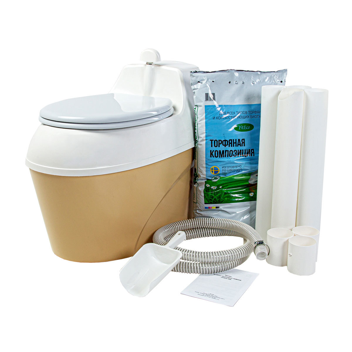 Биотуалет торфяной компостирующий Piteco 44 л