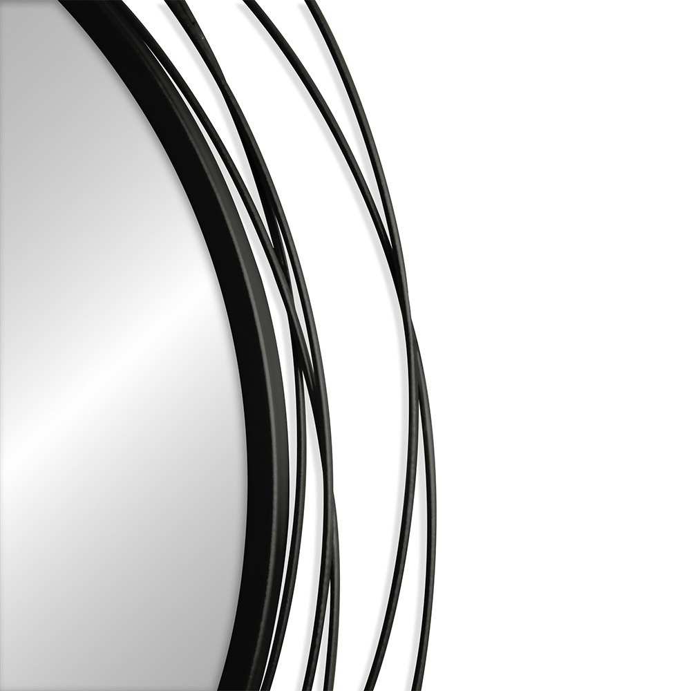 Зеркало настенное Castilla 600х600 мм черное