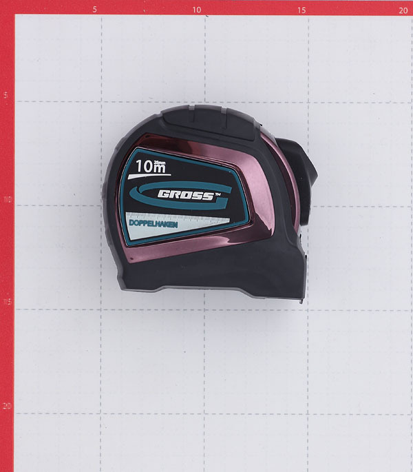 Рулетка Gross с автостопом 10 м x 25 мм