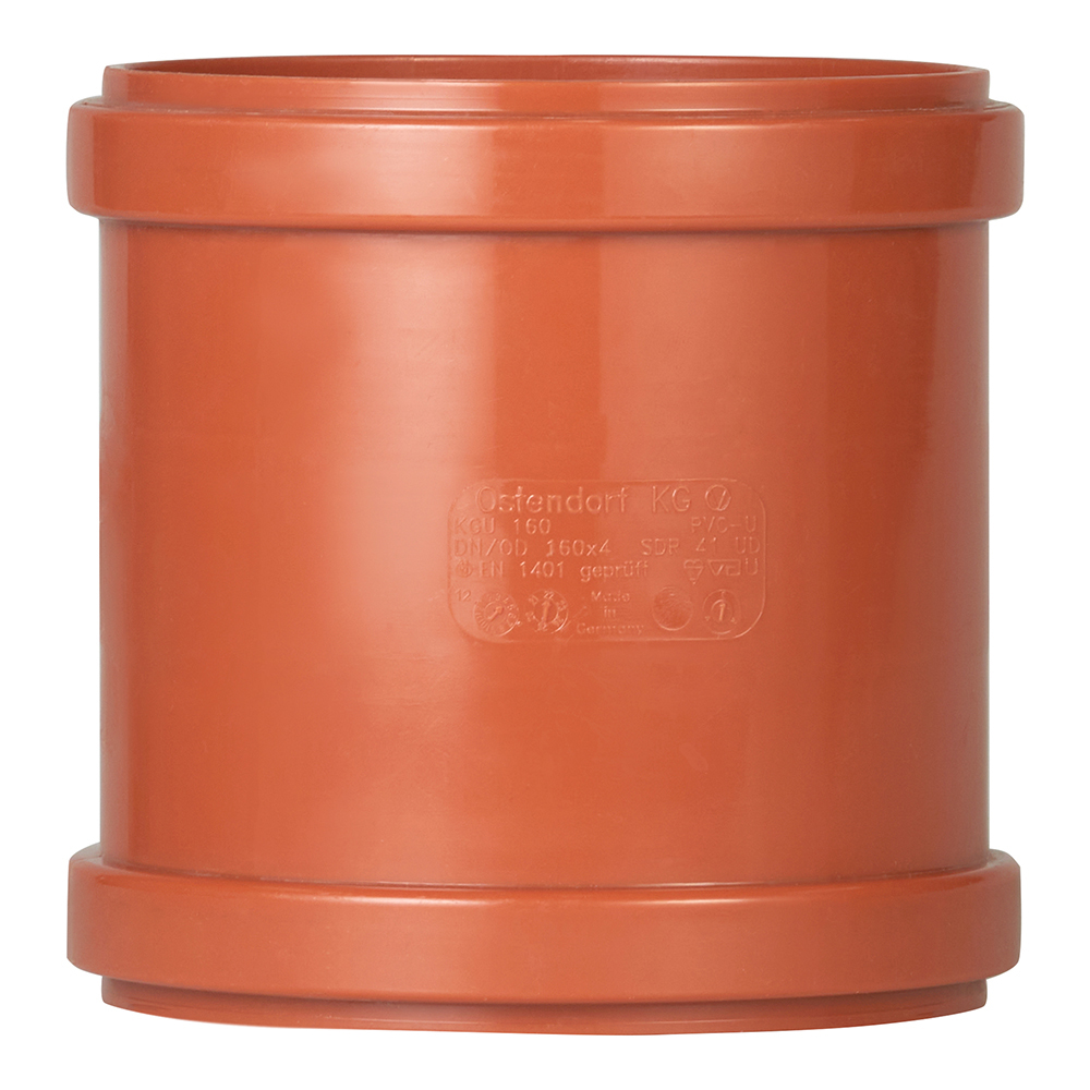 Муфта Ostendorf KGU d160 мм пластиковая надвижная для наружной канализации (222500)
