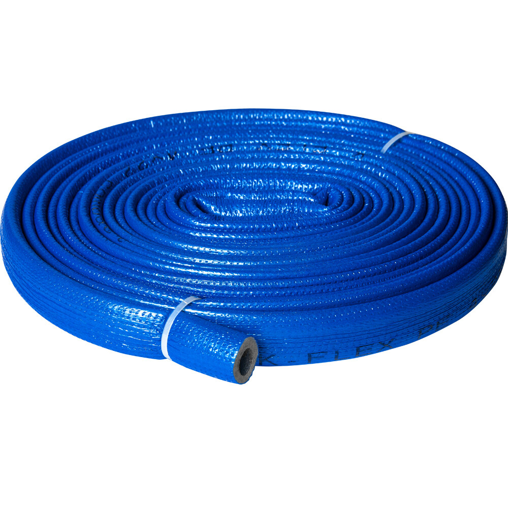 Теплоизоляция для труб K-FLEX ПЭ 22х6 мм бухта 10 м синяя