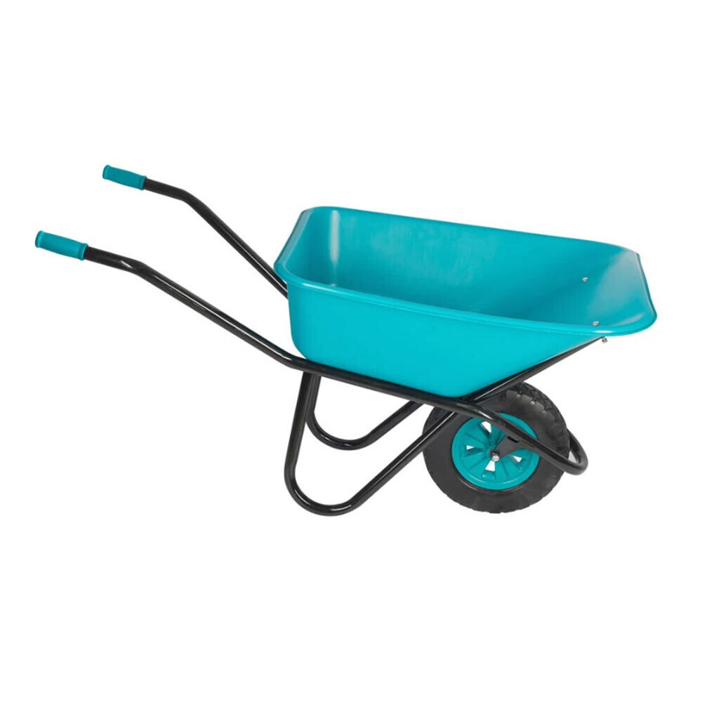 Тачка садово-строительная одноколесная РВ Пласт 120 л 180 кг ударопрочная усиленная морозостойкая (273)