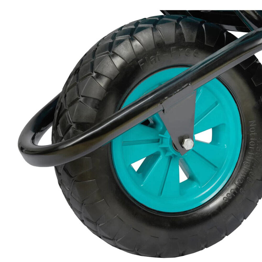 Тачка садово-строительная одноколесная РВ Пласт 120 л 180 кг ударопрочная усиленная морозостойкая (273)